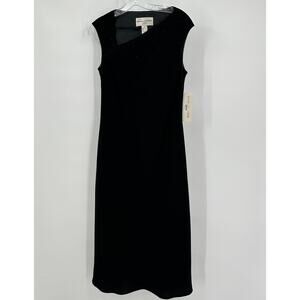 Evan‎ Picone Womens Size 10 Beaded Gown Black Evening Formal Cocktail Dress